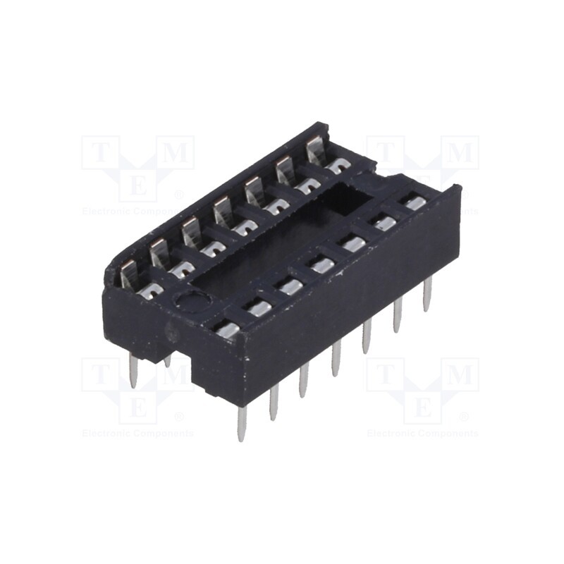 5 pcs x TE Connectivity - 1-2199298-3 - Socket: integrated circuits, DIP14, 7.62mm, THT, Pitch: 2.54mm