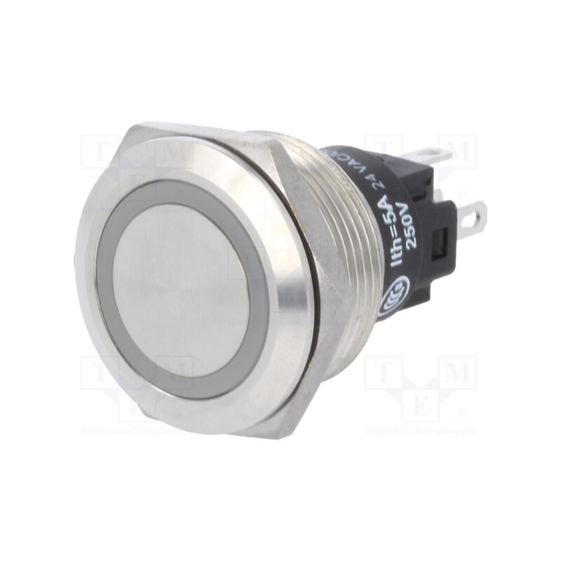 1 pcs x EAO - 82-6151.1154 - Switch: vandal resistant, Pos: 2, SPDT, 3A/240VAC, 3A/240VDC, white