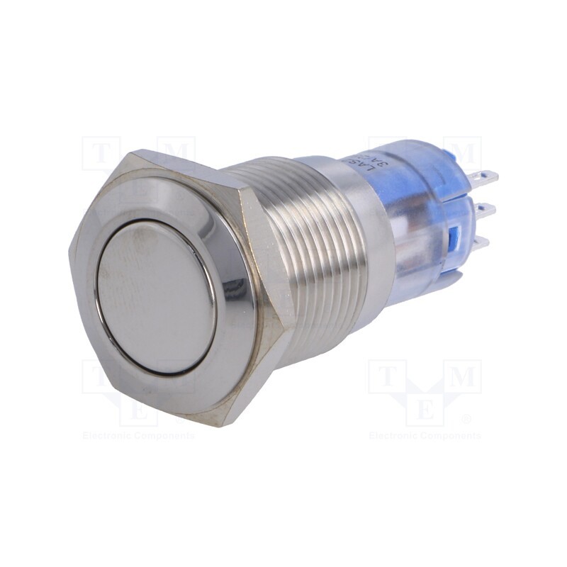 1 pcs x BULGIN - MP0045/1E0NN000 - Switch: vandal resistant, Pos: 2, DPST, 3A/250VAC, OFF-ON, MP00