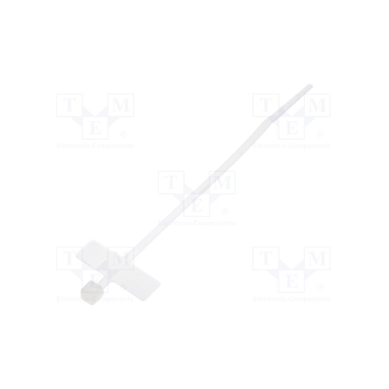 100 pcs x KSS WIRING - MCV-100 - Cable tie, with label, L: 100mm, W: 2.5mm, polyamide, 78.5N, natural