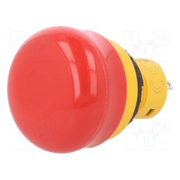 1 pcs x IDEC - AB6E-3BV02PRH - Switch: emergency stop, 16mm, Stabl.pos: 2, NC x2, red, IP65, Pos: 2