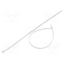 100 pcs x FIX&FASTEN - FIX-S-4.8X370S/N - Cable tie, L: 370mm, W: 4.8mm, polyamide, 222N, natural, Ømax: 102mm