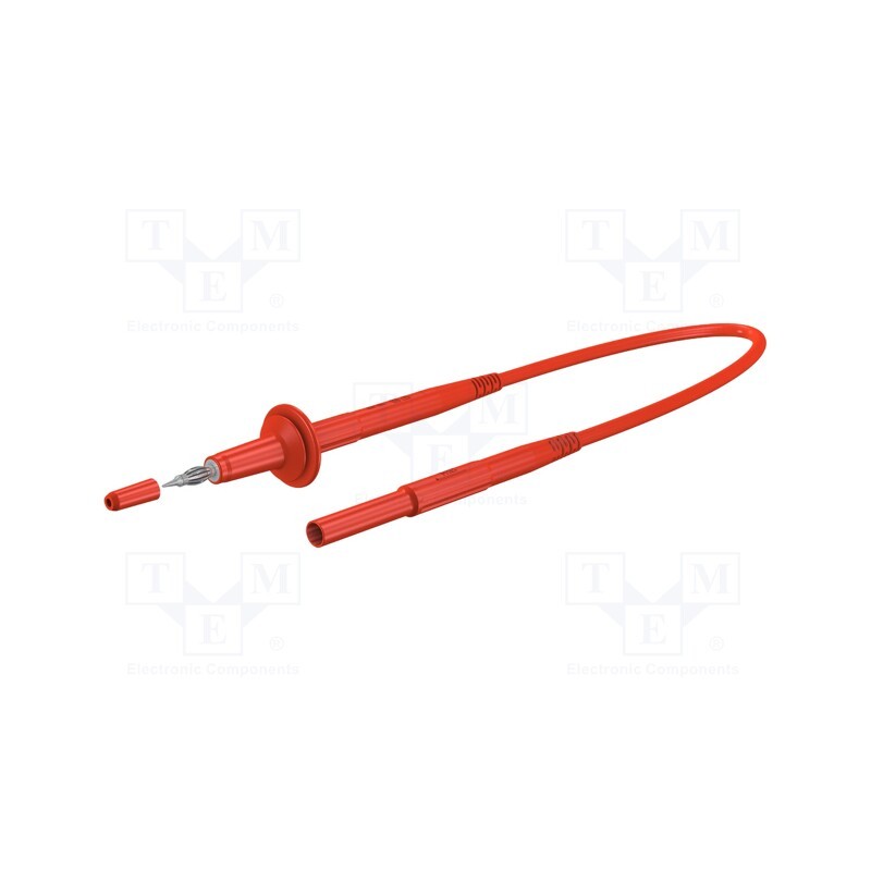 1 pcs x STu00c4UBLI - 66.9426-15022 - Test lead, 10A, banana plug 4mm,both sides, insulated, Len: 1.5m