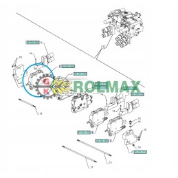 Valve section claas ares new holland case r9170043