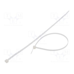 100 pcs x FIX&FASTEN - FIX-S-4.8X300T/N - Cable tie, L: 300mm, W: 4.8mm, polyamide, 333N, natural, Ømax: 83mm