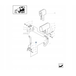 Exhaust pipe new holland td case jx 5091091 cnh