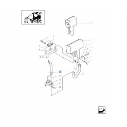 Exhaust pipe new holland td case jx 5091091 cnh
