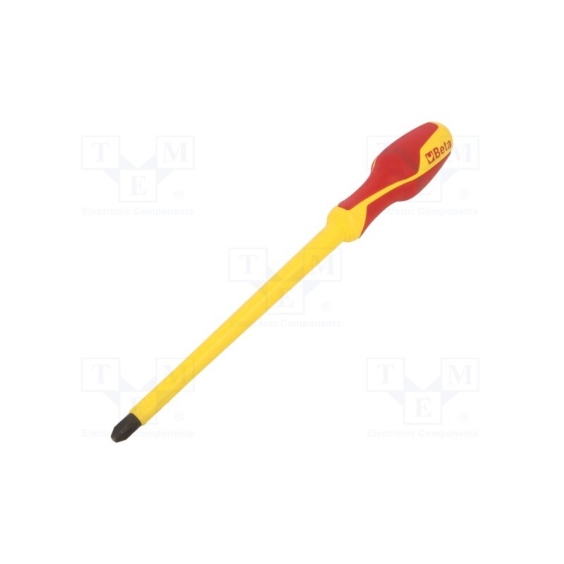 1 pcs x BETA - 12720727 - Screwdriver, Phillips, insulated, PH4, Blade length: 200mm