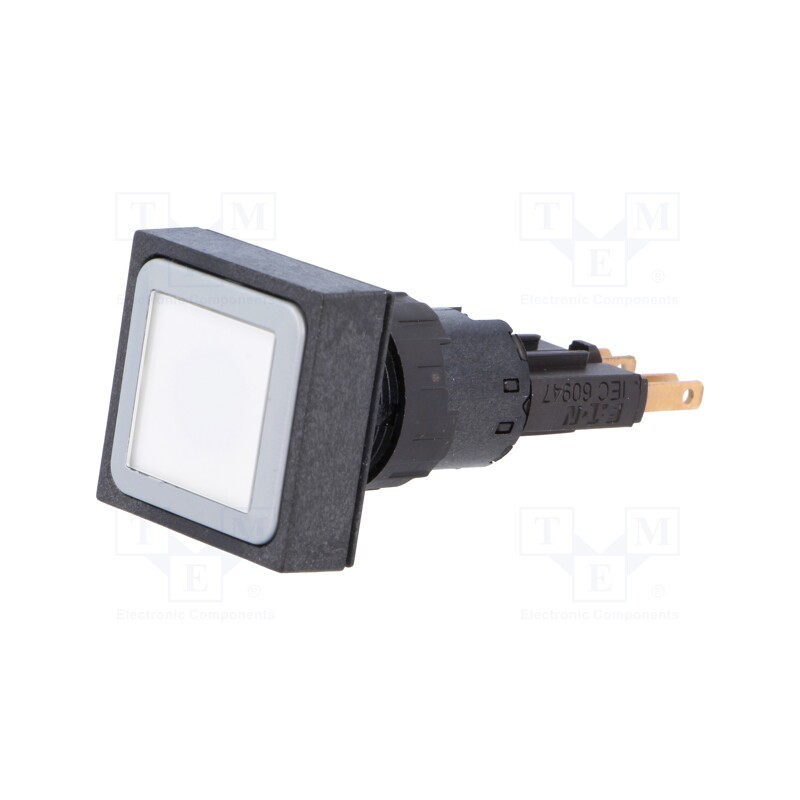 1 pcs x EATON ELECTRIC - Q25LTR-WS/WB - Switch: push-button, 16mm, Stabl.pos: 2, white, filament lamp