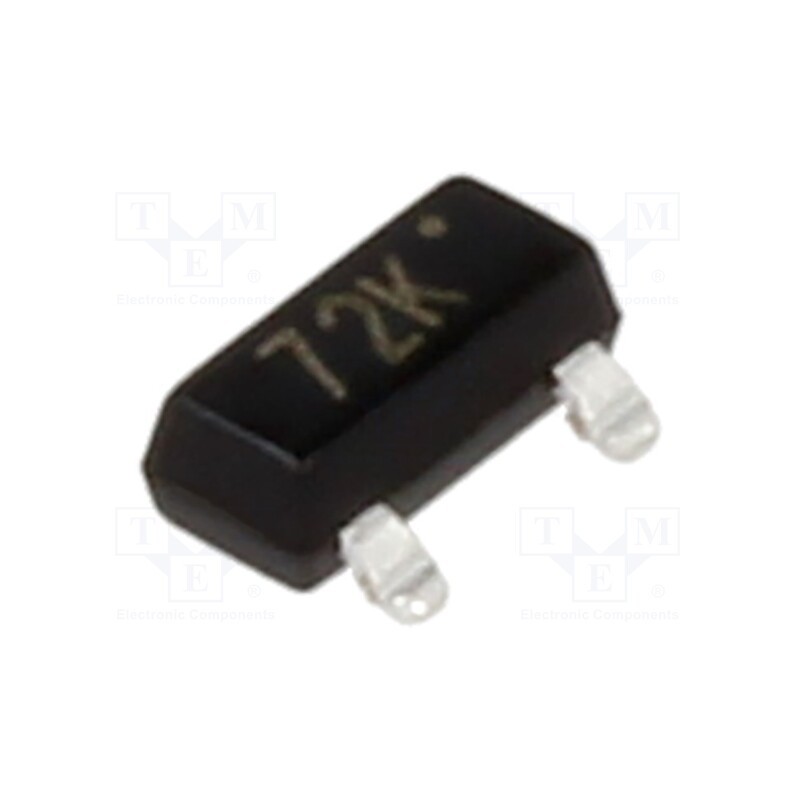 10 pcs x MICRO COMMERCIAL COMPONENTS - 2N7002K-TP - Transistor: N-MOSFET, unipolar, 60V, 340mA, 350mW, SOT23