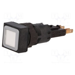 1 pcs x EATON ELECTRIC - Q18LTR-WS/WB - Switch: push-button, 16mm, Stabl.pos: 2, white, filament lamp