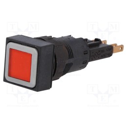 1 pcs x EATON ELECTRIC - Q18LTR-RT/WB - Switch: push-button, 16mm, Stabl.pos: 2, red, filament lamp, 24VDC