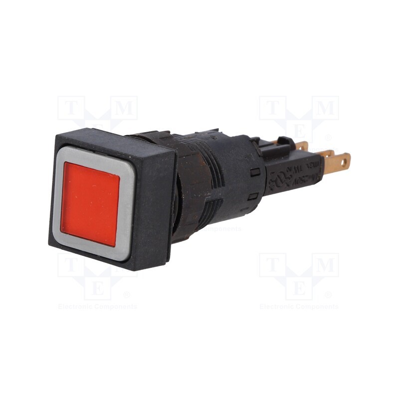 1 pcs x EATON ELECTRIC - Q18LTR-RT/WB - Switch: push-button, 16mm, Stabl.pos: 2, red, filament lamp, 24VDC