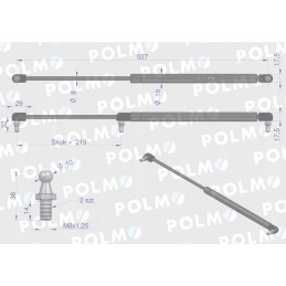 Roof actuator 10368918 fits Zetor Proxima F