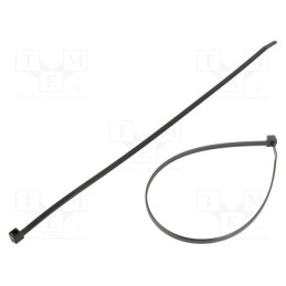 100 pcs x HELLERMANNTYTON - 111-08290 - Cable tie, L: 300mm, W: 4.7mm, polyamide, 355N, black, Ømax: 85mm
