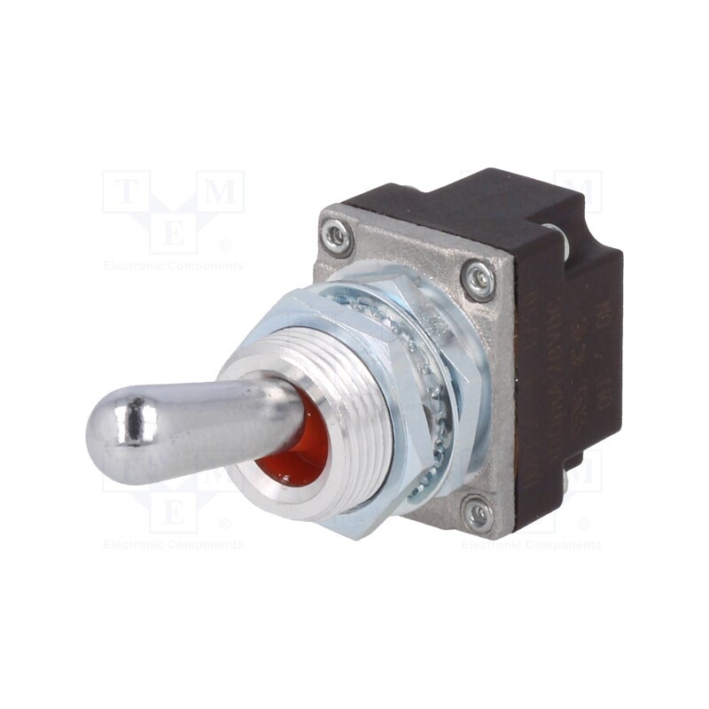 1 pcs x HONEYWELL - 1MT2-4 - Switch: toggle, Pos: 2, SPST, (OFF)-ON, 0.1A/28VDC, -40÷85°C, IP68