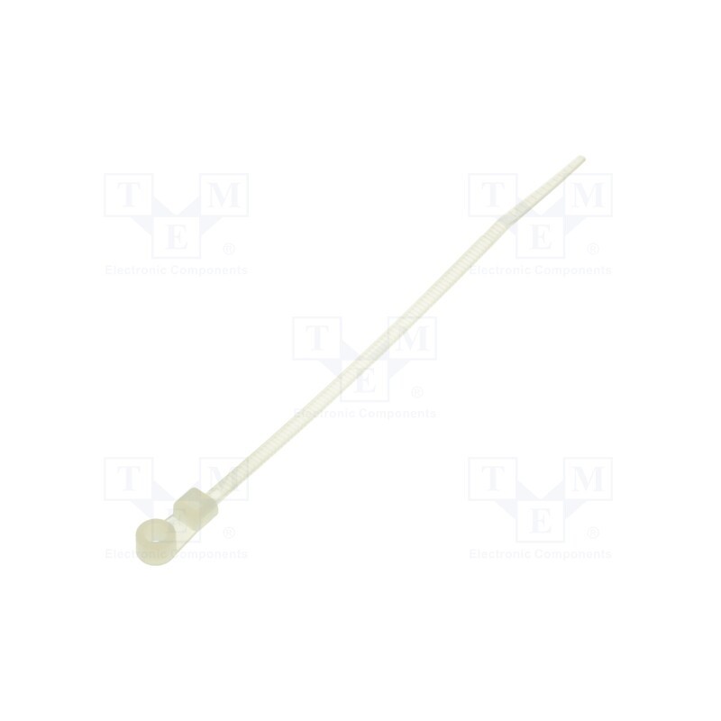 100 pcs x KSS WIRING - TCV-100 - Cable tie, with a hole for screw mounting, L: 113mm, W: 2.5mm