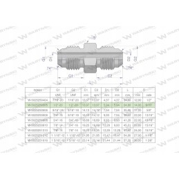 Inch hydraulic connector bb 1 2 unf jic