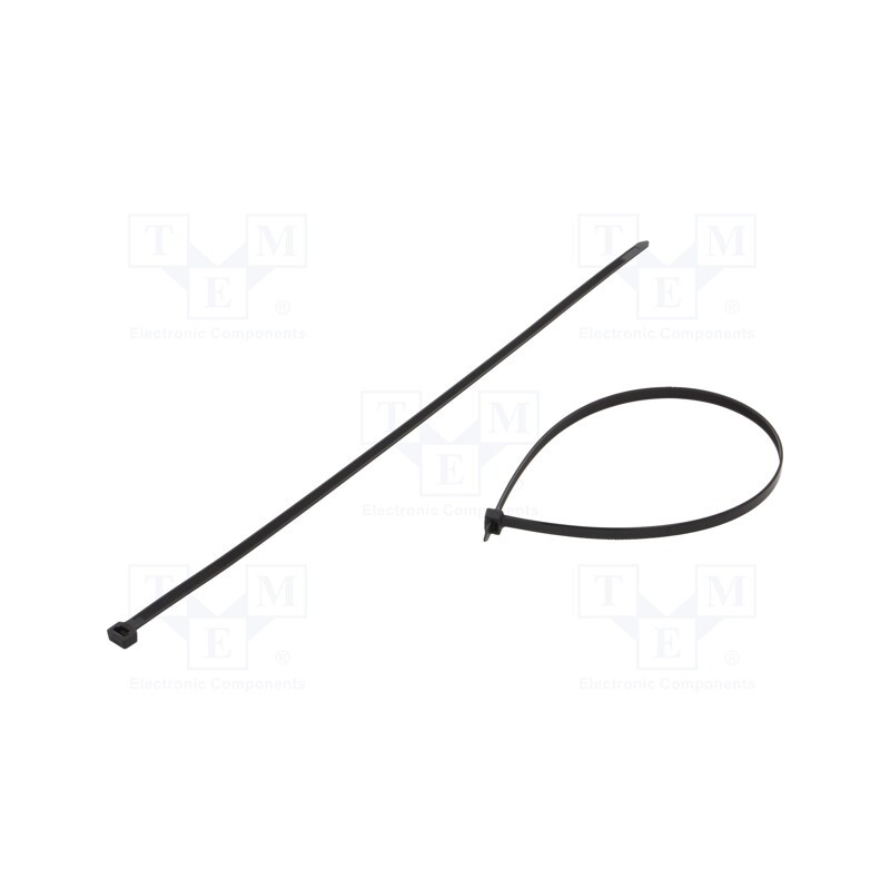 100 pcs x FIX&FASTEN - FIX-S-9.0X530/BK - Cable tie, L: 530mm, W: 9mm, polyamide, 778N, black, Ømax: 152mm
