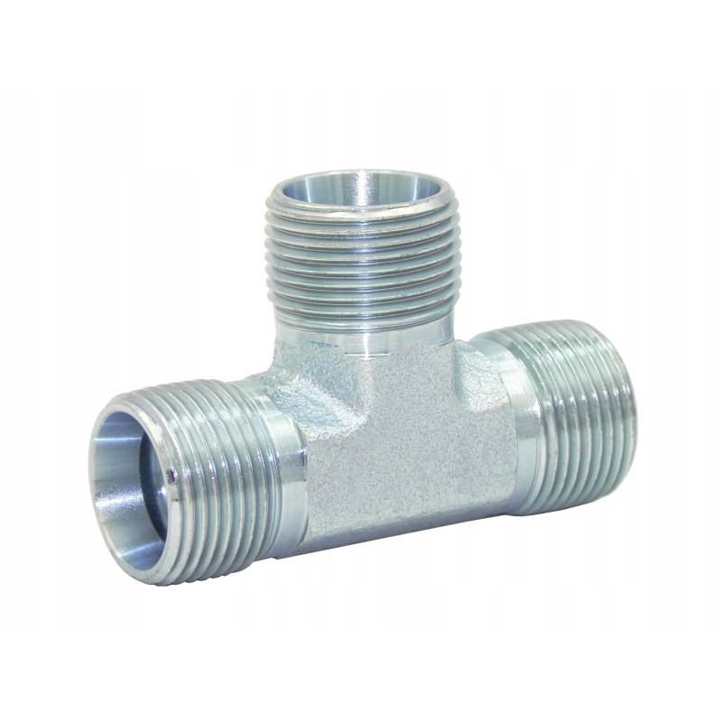 Hydraulic tee connector 3x m14x1 5 8l