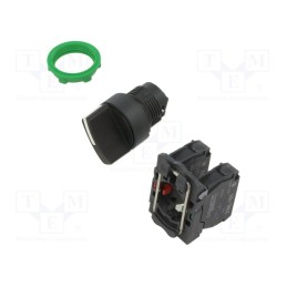 1 pcs x SCHNEIDER ELECTRIC - XB5AD25 - Switch: rotary, 22mm, Stabl.pos: 2, NC + NO, black, none, 3A/240VAC