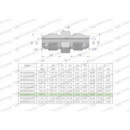 Inch hydraulic connector bb 7 8 unf jic
