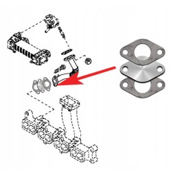 EGR plug fendt 818 820 vario 6 1l