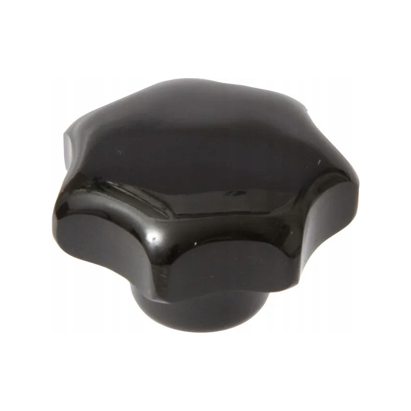 Star knob m6x32, black phenolic resin
