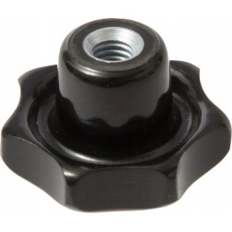 Star knob m6x32, black phenolic resin