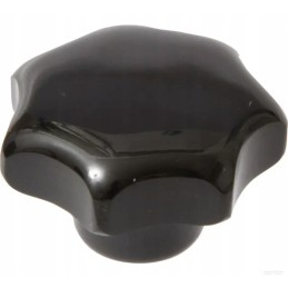 Star knob m6x32, black phenolic resin