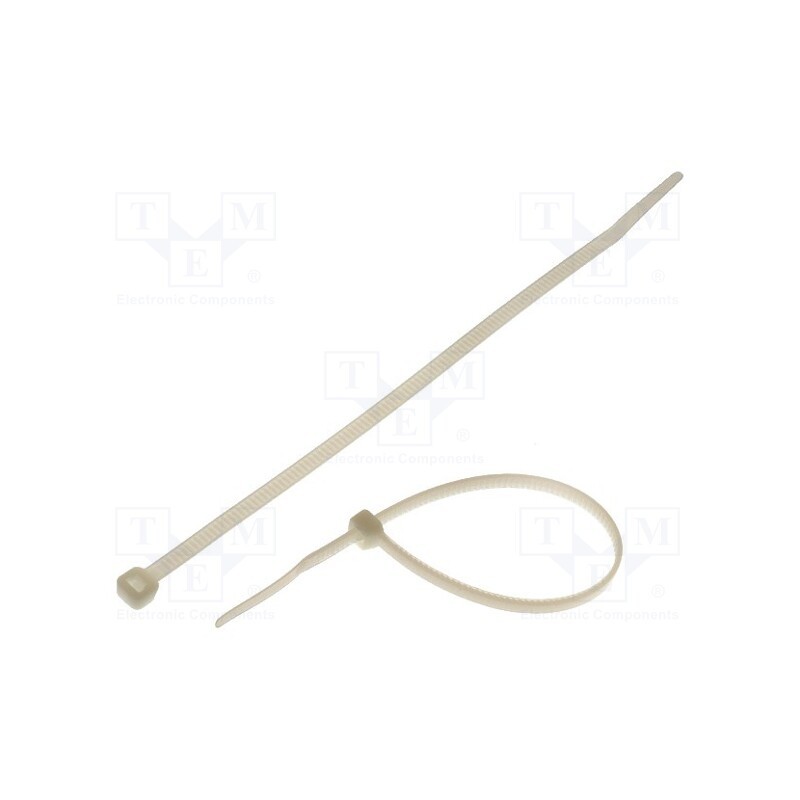 100 pcs x KSS WIRING - CV250 - Cable tie, L: 250mm, W: 4.8mm, polyamide, 215.5N, natural, Ømax: 68mm