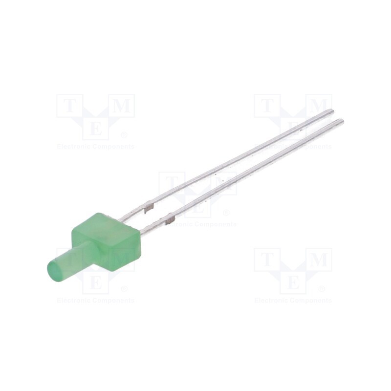 1 pcs x OPTOSUPPLY - OSG5TA7K94B - LED, 2mm, green, 330÷500mcd, 90°, Front: flat, 2.8÷3.6V, 4.8x2.5mm