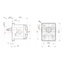 Internal combustion engine honda gx160 ut2sx40h pump 3 05cm