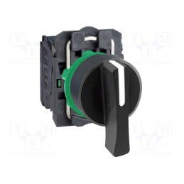 1 pcs x SCHNEIDER ELECTRIC - XB5AJ33 - Switch: rotary, 22mm, Stabl.pos: 3, NO x2, black, none, 3A/240VAC