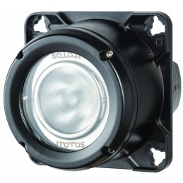 Round LED work lamp, 2800 lumens, viewing angle