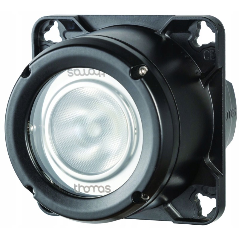 Round LED work lamp, 2800 lumens, viewing angle