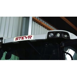 Round LED work lamp, 2800 lumens, viewing angle