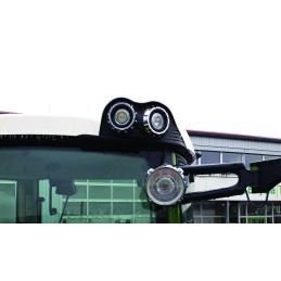 Round LED work lamp, 2800 lumens, viewing angle