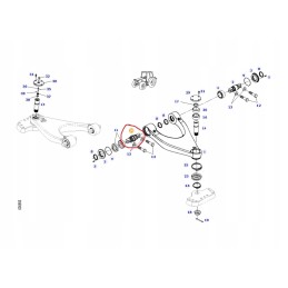 Pivot bearing pin candy fendt dana