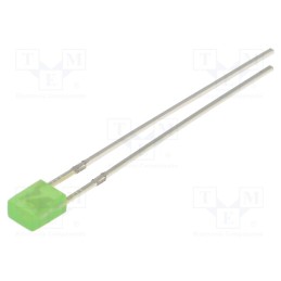 1 pcs x OPTOSUPPLY - OSG5TA7BA4B - LED, rectangular, 3.2x3.2x4.15mm, green, 330÷500mcd, 100°, 20mA