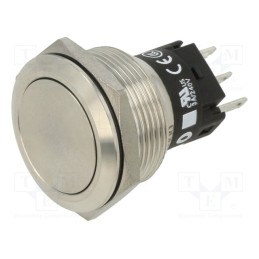 1 pcs x EAO - 82-6651.1000 - Switch: vandal resistant, Pos: 2, SPDT, 3A/240VAC, 3A/240VDC, Ø22mm