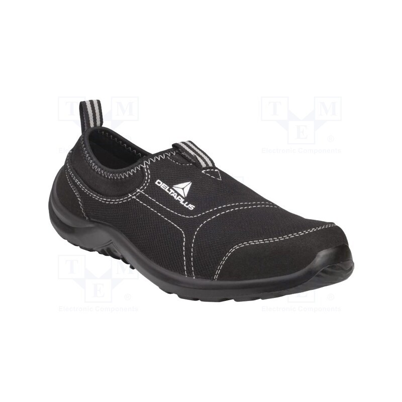 1 set x DELTA PLUS - MIAMISPNO46 - Shoes, Size: 46, black, cotton,polyester, with metal toecap