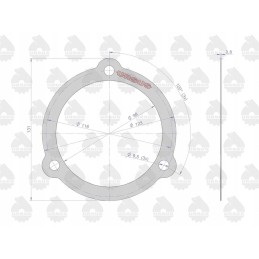 Rear hub cover gasket krazelite 0 8mm c