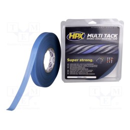 1 rol x HPX - PA1925 - Tape: fixing, W: 12mm, L: 25m, Thk: 0.8mm, double-sided, max.75°C
