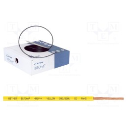 100 m x BITNER - IG2051.11 - Wire, BiTOne,H05V-K, stranded, Cu, 0.75mm2, PVC, yellow, 300V,500V