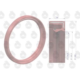 Crankshaft seal seal ring