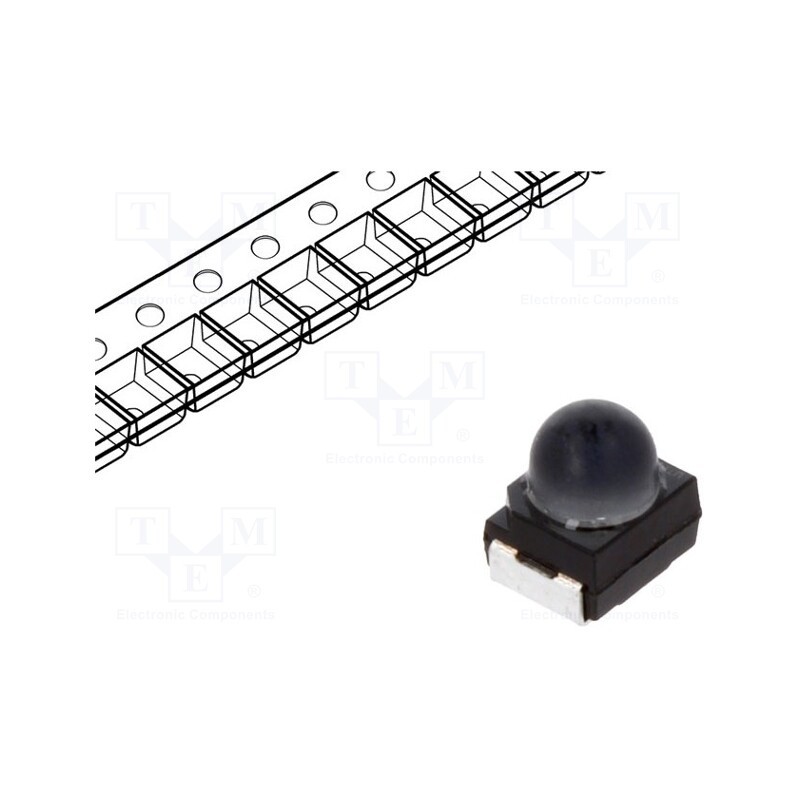 1 pcs x ams OSRAM - LR T64F-BBDB-1-1 - LED, SMD, 3030,PLCC2, red, 2240÷7100mcd, 3x3x3.8mm, 30°, 1.8÷2.4V