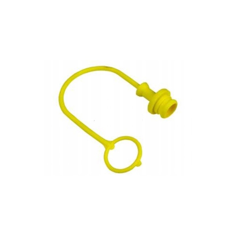Euro plug cover for hydraulic socket, yellow