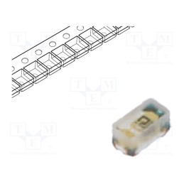 1 pcs x ams OSRAM - SFH 4053 - IR transmitter, 850nm, transparent, 70°, SMD, Dim: 1x0.5x0.45mm