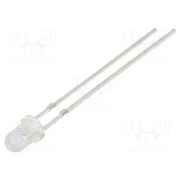 1 pcs x OPTOSUPPLY - OSY5RU3131A - LED, 3mm, yellow, 1560÷2500mcd, 30°, Front: convex, 1.8÷2.6V